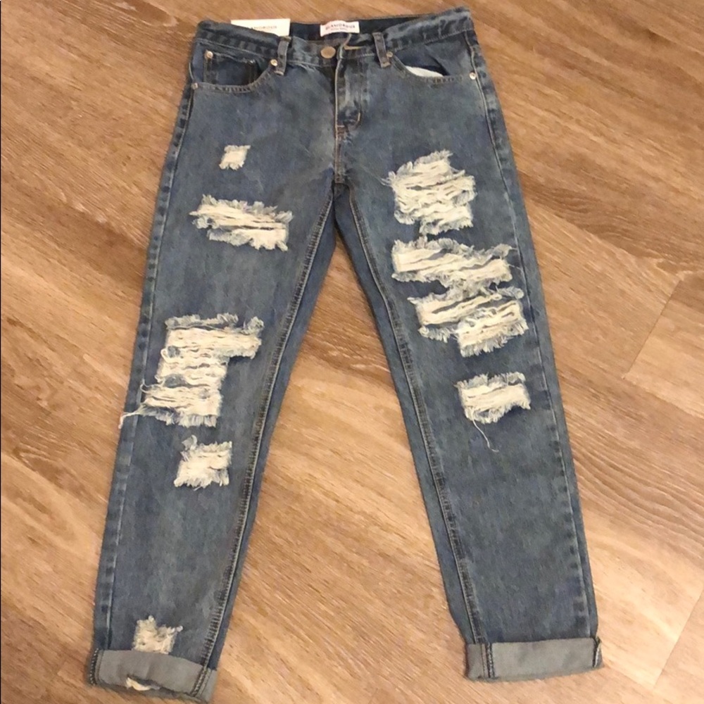 Glamorous METROPOLIS DISTRESSED JEANS - Picture 5 of 7